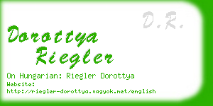 dorottya riegler business card